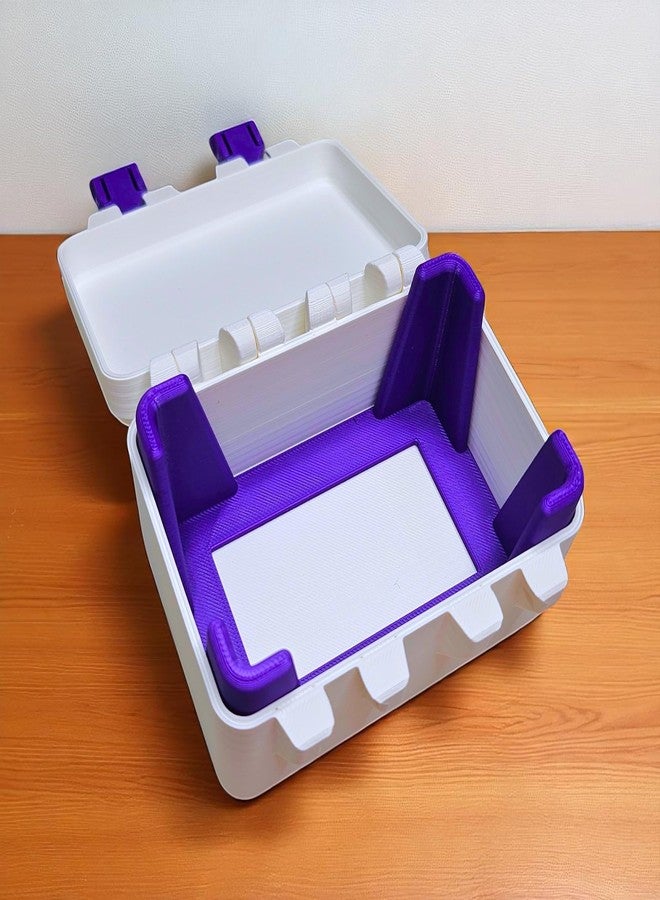 Sentosa Plastic UNO Flip Card Game Storage Box with Detachable Tray, Snap-On Locks (Single Deck Storage Box Only), Multicolor - Image 5